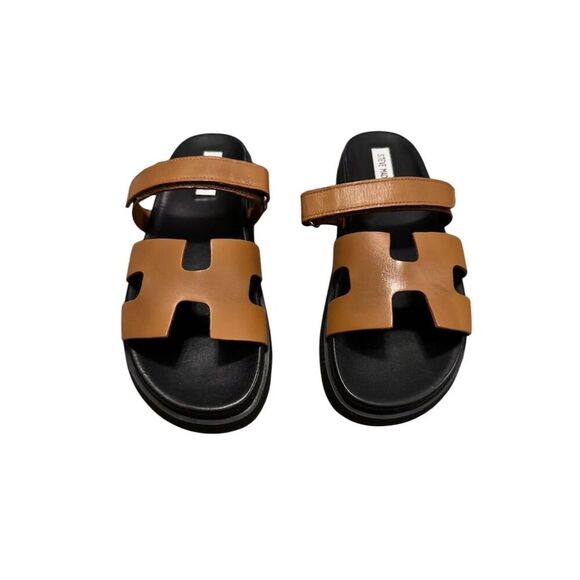 Steve Madden Women's Velcro Closure Slide Sandals Brown Size 9.5 Casual - Picture 2 of 13